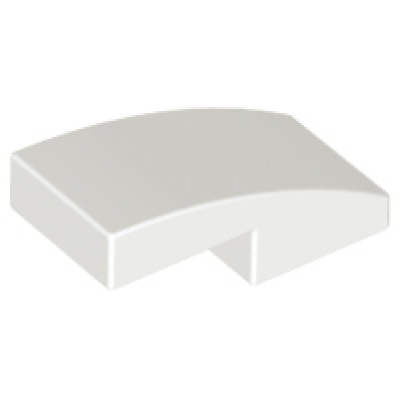 Dakpan, Gebogen 2x1x 2/3 White